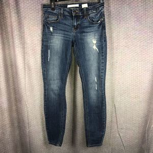 Eunina Ava Low Rise Zipper Skinny Ankle Jean 26